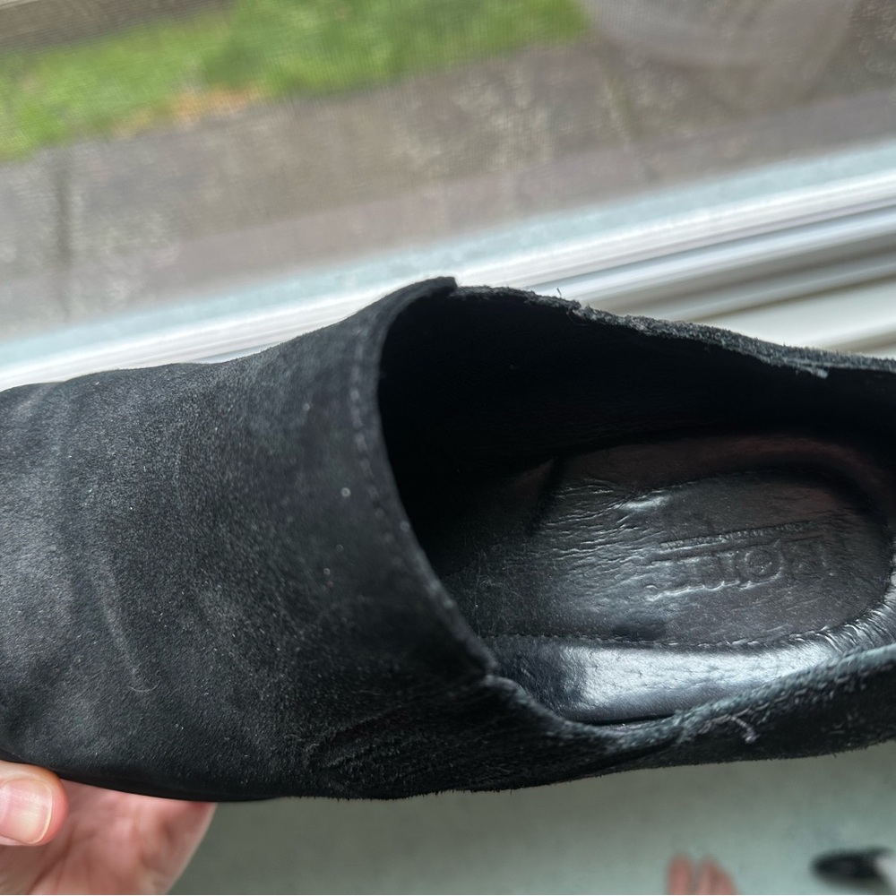 Western Black Suede Ankle Boots - Picture 6 of 10